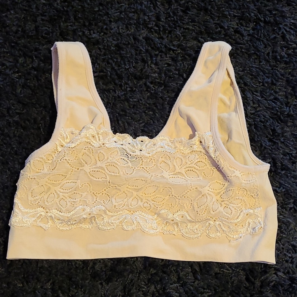 Beige Bralette, sports bra style